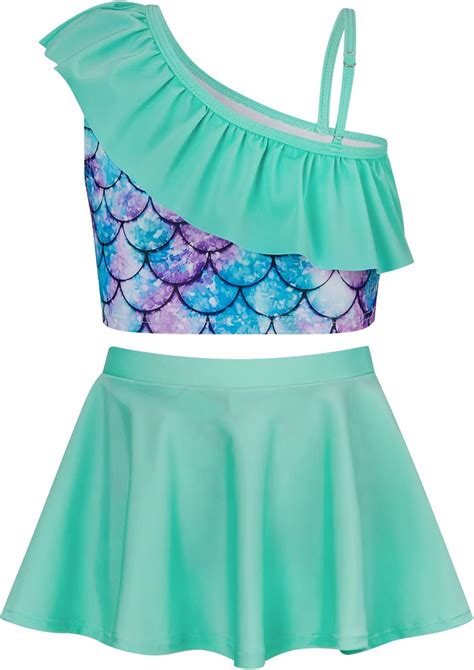 Buy Kids4ever Girls Tankini 2 Piece Swimsuits Kids Swimwear Bathing ...