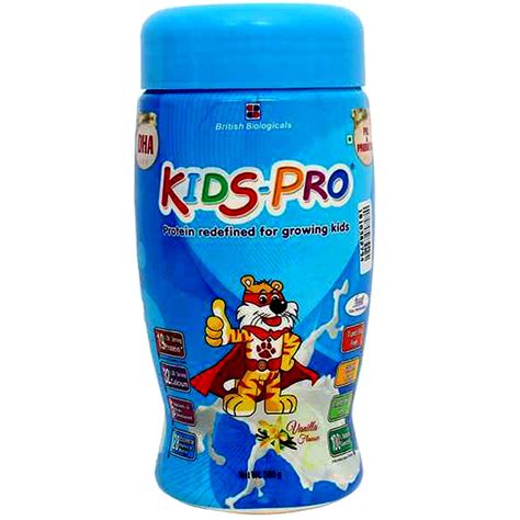 Kids - Pro Vanilla Flavoured Powder, 500 gm Jar Price, Uses, Side ...