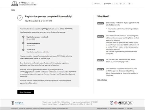 Registration | Income Tax Department