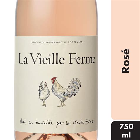 La Vieille Ferme Rosé Wine, Rhone Southern Blend, 13% ABV, 750 ml ...