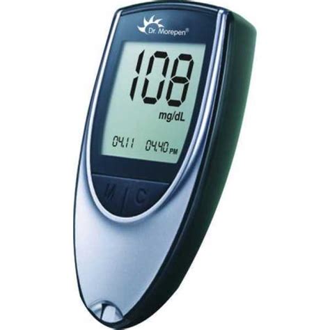 Dr. Morepen GLUCONE GLUCOMETER BG-03 WITH 25 STRIPS Glucometer(Grey ...
