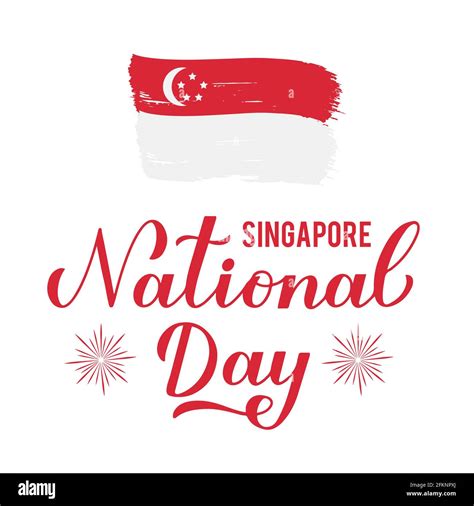 Singapore National Day calligraphy hand lettering. Singapore ...