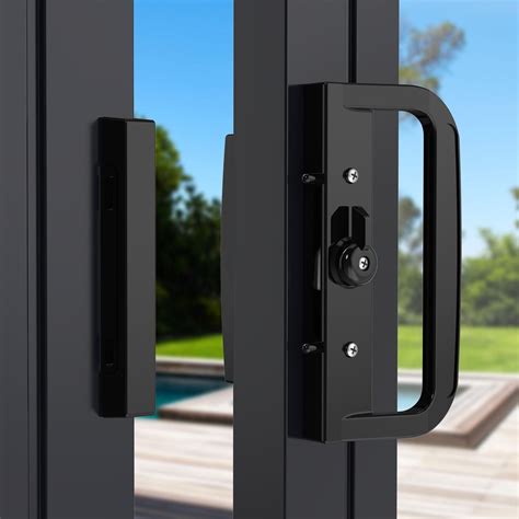 Rolltrak Black Sliding Patio Door Keyed Lock Set | Sliding patio doors ...