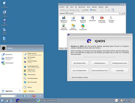 Image result for Q4OS Trinity Network Connection