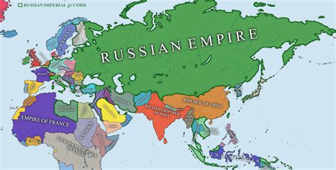 Russian Empire Map - capital of russian empire