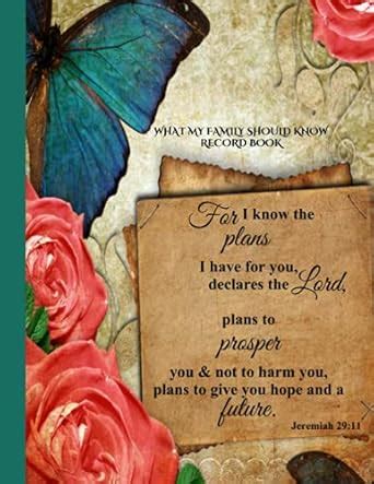 What My Family Should Know Record Book: End of Life Planning Organizer ...