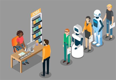 Robot jobs concept vector isometric illustration | Premium Vector