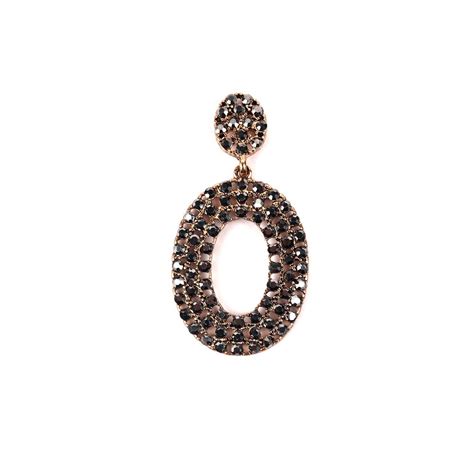 Buy Odette Spherical Stunning Black Crystal Drop Earrngs Online