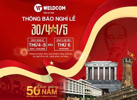 THÔNG BÁO NGHỈ LỄ 30/4 - 1/5/2025