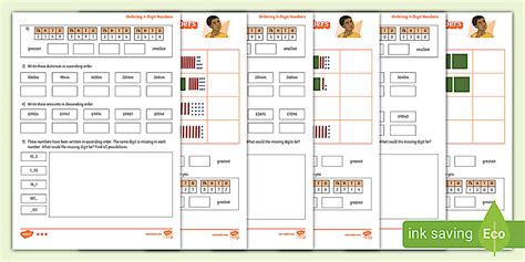 Image result for Ordering 4 Digit Numbers