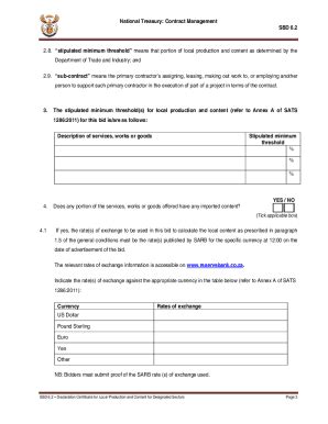 Fillable Online Sbd Forms 6 2 Download Pdf Fax Email Print - pdfFiller