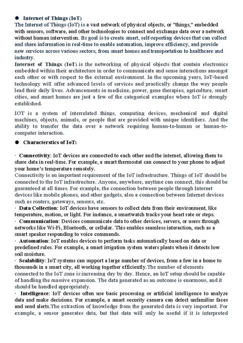 IoT 101: Understanding the Internet of Things (IoT) and Its ...