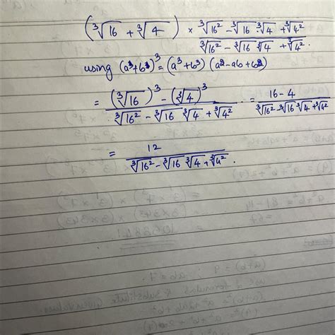 rationalising factor of 3root16 + 3root4 - Brainly.in