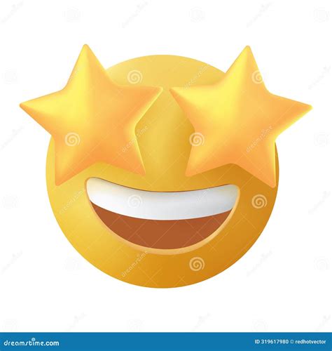 Starry Eyed Emoji. Love, Excited Emoji. Golden Stars for Eyes Excited ...
