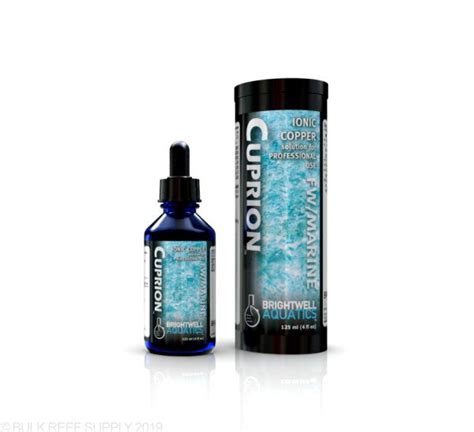 Brightwell Aquatics Cuprion - Stabilized Ionic Copper Solution ...