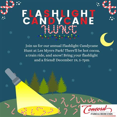 Flashlight Candy Cane Hunt at Les Myers Park in Concord - Charlotte On ...