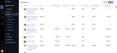 How to Bulk Update? | Online help - Zoho POS
