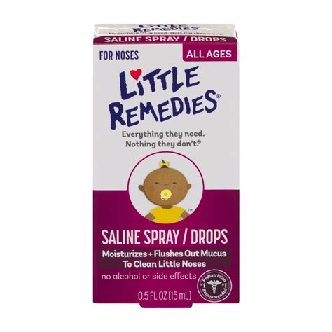 Little remedies little noses saline spray/drops, 0.5 fl oz HSA/FSA ...