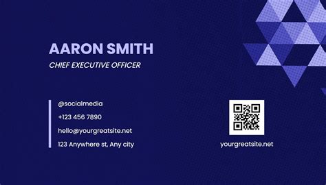 Sample Business Card Template 的图像结果