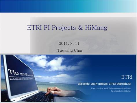 Image result for ETRI Projects
