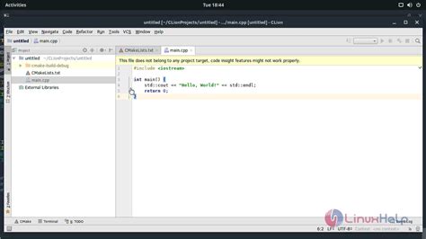 Clion Tutorial C 的图像结果