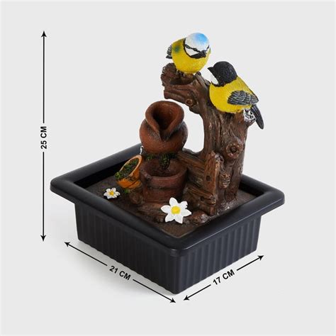 Buy Corsica Cascade Polyresin Birds Fountain - 21x17x25cm from Corsica ...