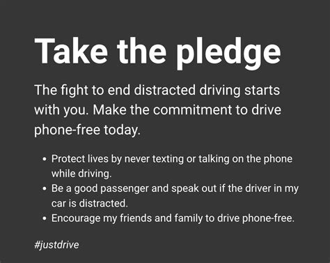 Image result for Distracted-Driving Pledge