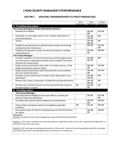 Image result for Performance Management Review Object Example