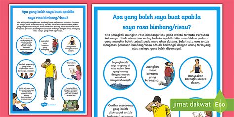 Poster Atasi Bimbang atau Risau - Apa Yang Boleh Dilakukan?