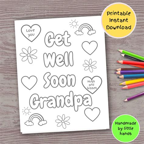 Get Well Grandpa Coloring Pages