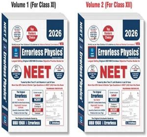 Errorless Physics For NEET Revised New Edition 2023 (2 Volumes) As Per ...
