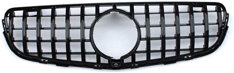 MosionAuto Shiny Black Front Grill Grille For Mercedes-Benz India | Ubuy
