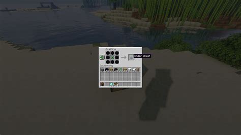 Minecraft Ender Chest Crafting Recipe