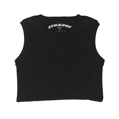 BARKING BLACK CROP TOP – STRANGE STUDIO