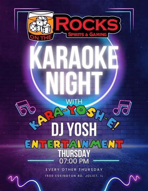 KARAOKE NIGHT W/DJ YOSH!, 1500 Essington Rd, Joliet, IL, 15 May 2025 ...