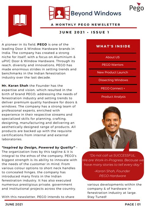 Newsletter - pego.in
