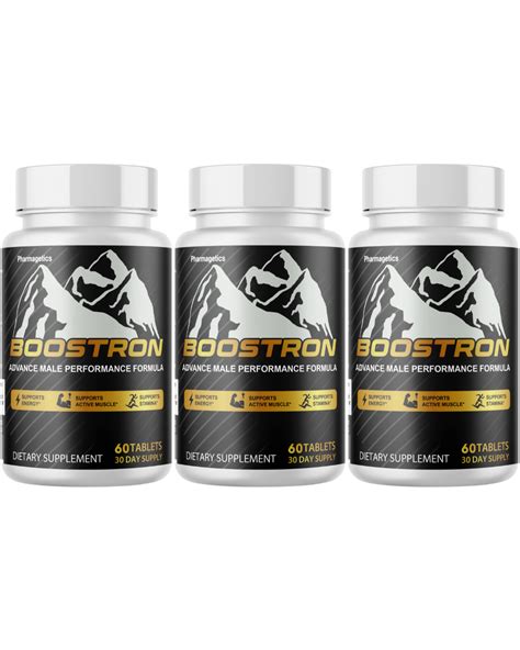 Boostron Advanced Performance Formula For Men, Energy Support 3 Bottle ...