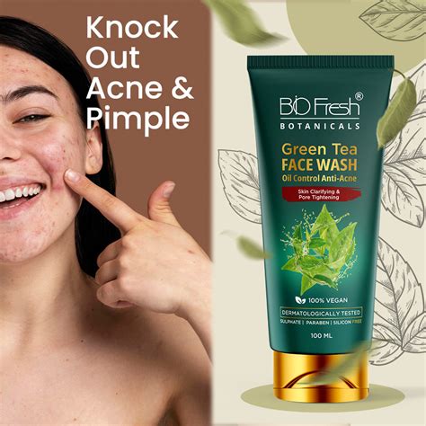 Green Tea Facewash Oil Control Anti Acne – biofreshbotanicals