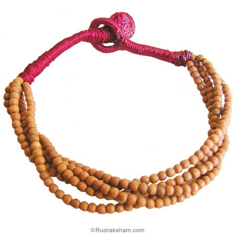 White Sandalwood Wrist Band, Sandalwood Beads Hand Band, Safed Chandan ...