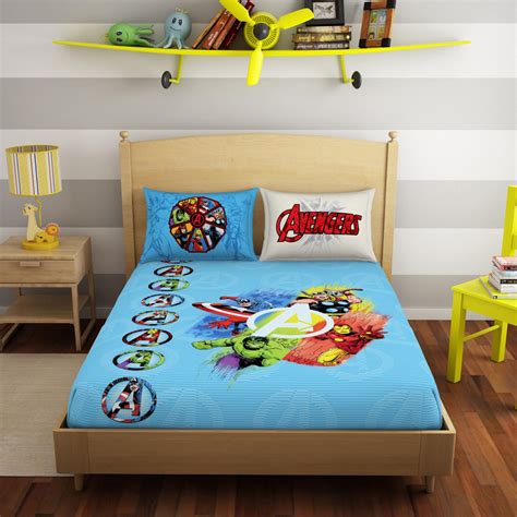 Spaces 100% Cotton Double Bedsheet (228 Cm X 274 Cm / 43 Cm X 68 Cm ...
