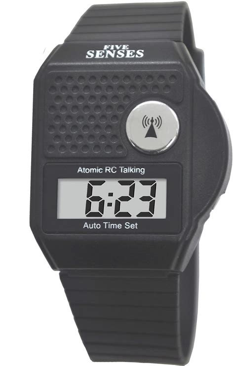 Five Sensesatomic English Talking Watch Top Button Lcd Womens Men ...