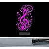 Buy Treble clef music notes Vinyl Decal Sticker (HOT PINK) Online at ...