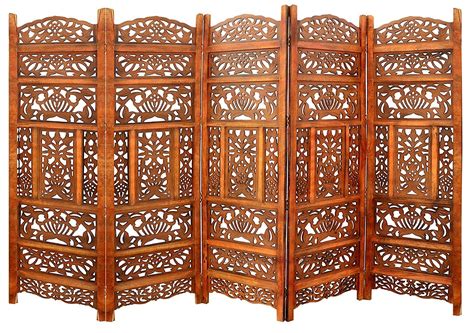 New Mughal Handicrafts Wooden Partition Screen | Room Divider ...