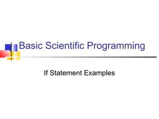 If Statement Tutorial 的图像结果