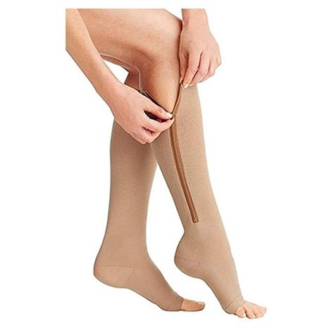 Knee High Compression Leg Support Hosiery Stockings & Socks for Varicose Veins & Swollen legs ...