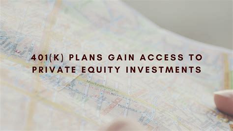 401(k) Plans Gain Access to Private Equity Investments | Verify ...