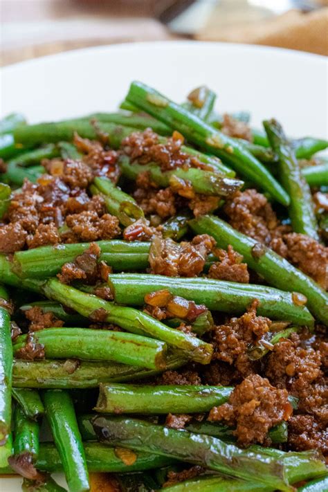 Sauteed Green Beans with Ground Beef - The Floured Camera | Healthy ...