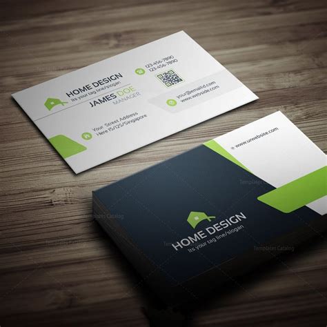 Business Card Template with House Outline 的图像结果