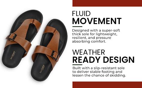 San Frissco Men's Sandals with Open Toe Strap/Perfect Fit for Summer ...