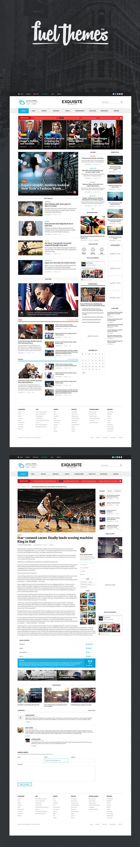exquisite v1 3 3 themeforest ultimate newspaper theme